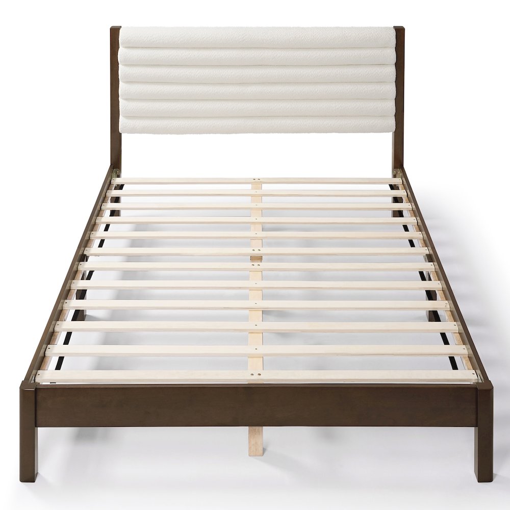Furniture of America Pammiel Boucle Upholstered Bed. Picture 3