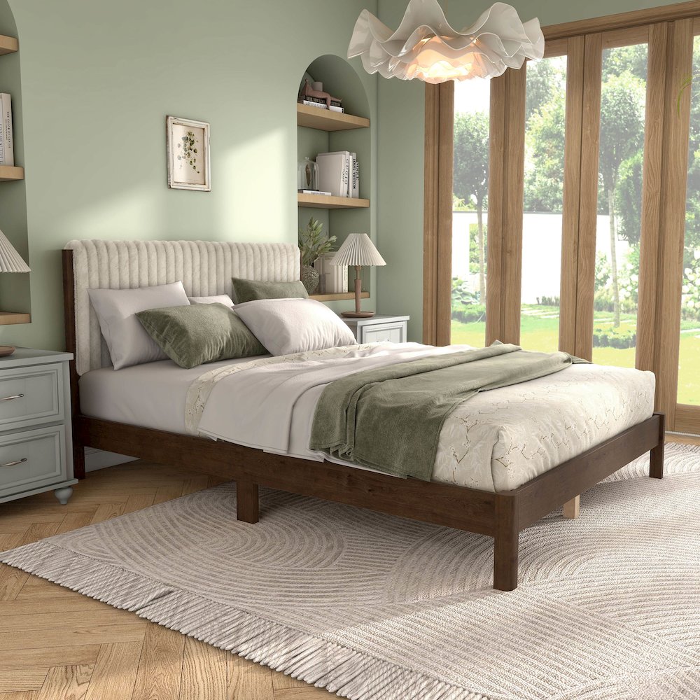 Furniture of America Keil Bed with Upholstered Headboard. Picture 4