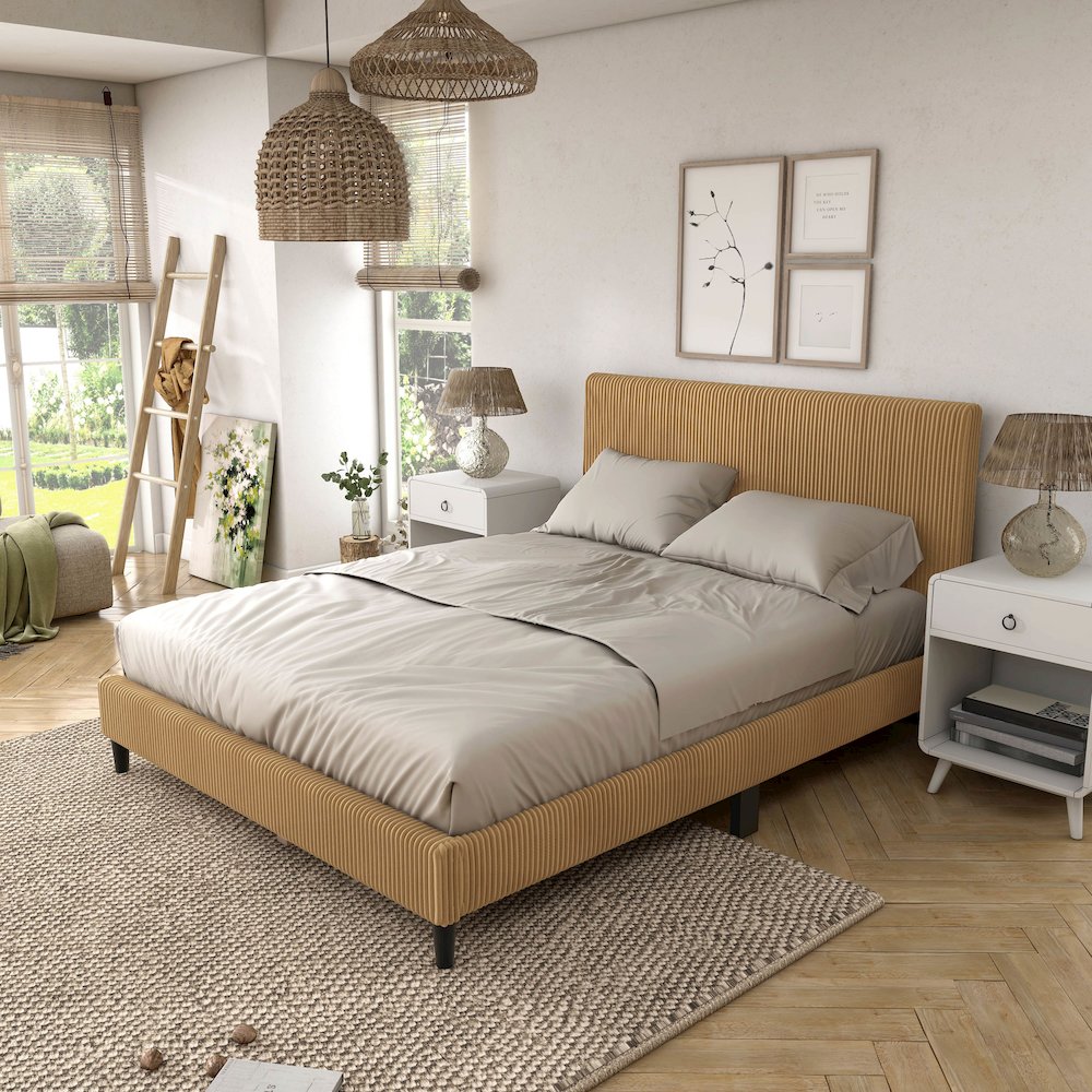 Furniture of America Turnney Upholstered Bed. Picture 5