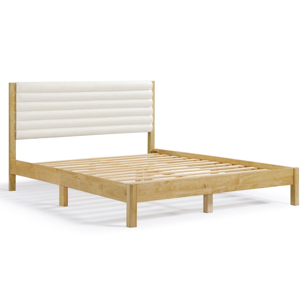 Furniture of America Mansta Bed with Upholstered Headboard. Picture 1