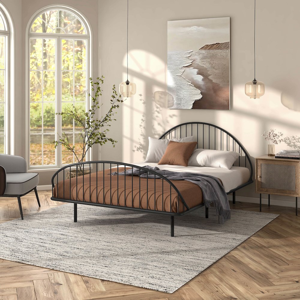 Furniture of America Actine Metal Bed. Picture 4