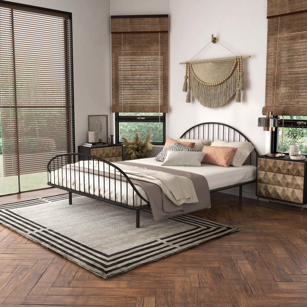 Furniture of America Actine Metal Bed. Picture 4