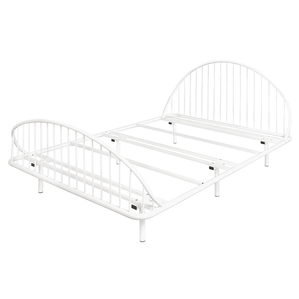 Furniture of America Actine Metal Bed. Picture 1