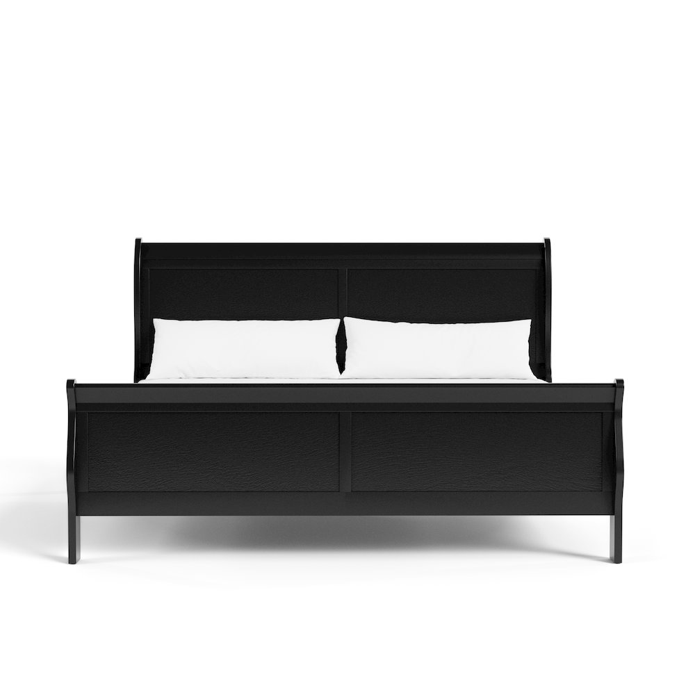 Arabella Traditional Wood Sleigh Bed Frame. Picture 2