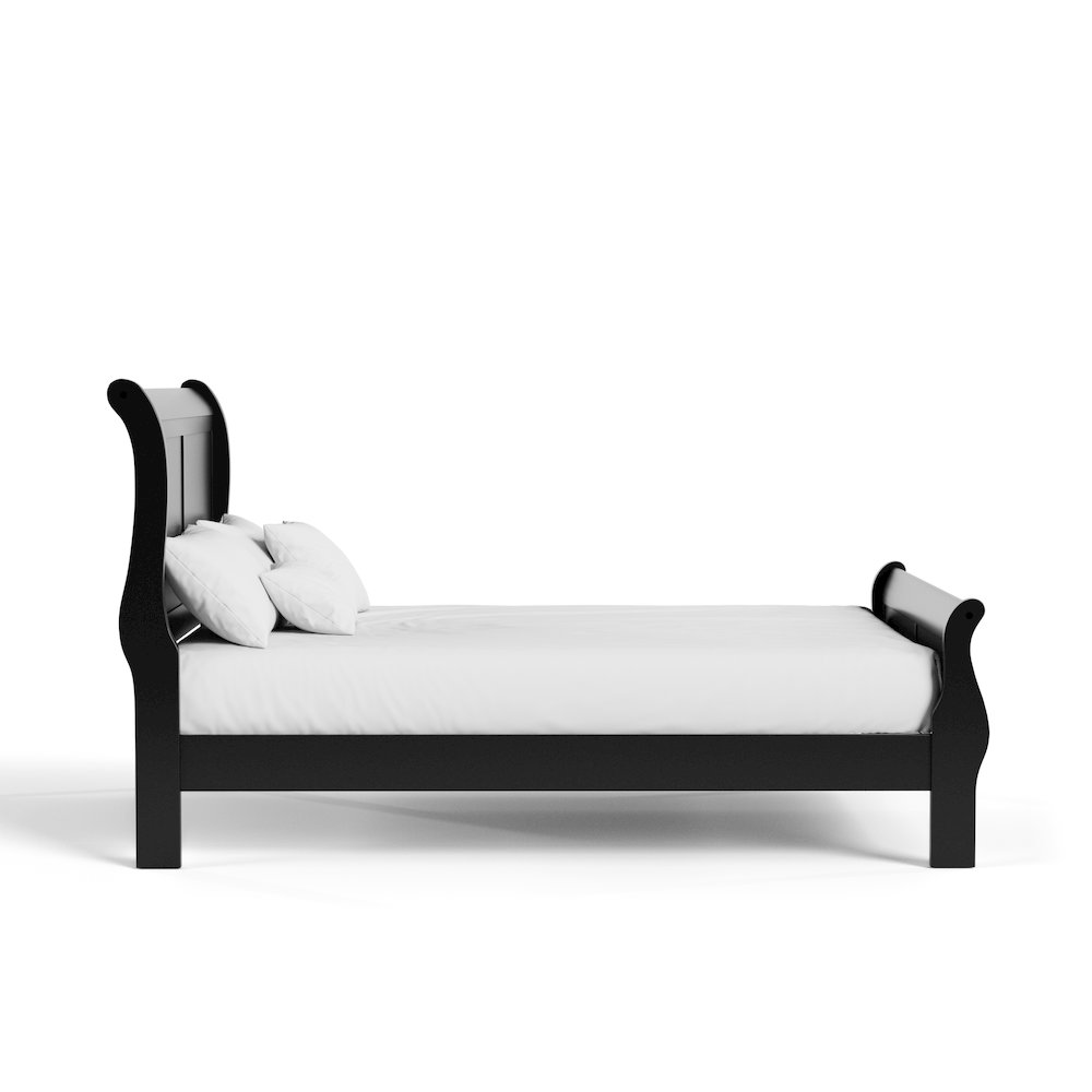 Arabella Traditional Wood Sleigh Bed Frame. Picture 3