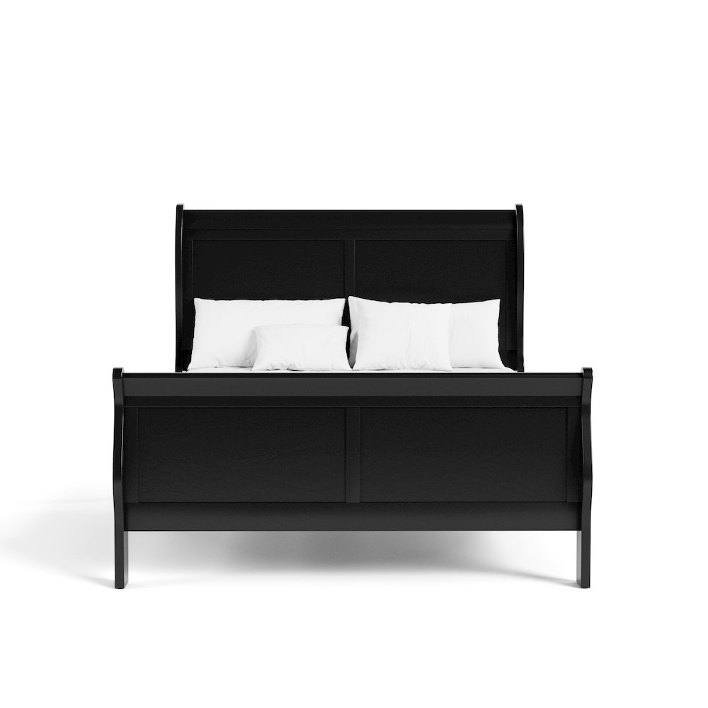 Arabella Traditional Wood Sleigh Bed Frame. Picture 2