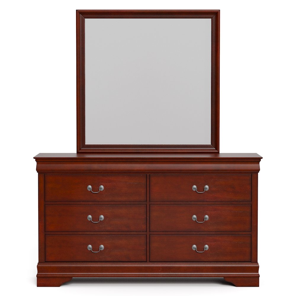 Furniture of America Henceford Dresser and Mirror Combo. Picture 2