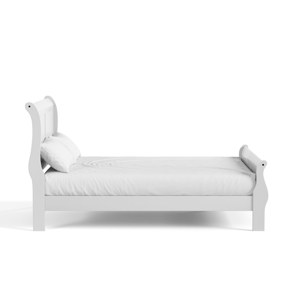 Arabella Traditional Wood Sleigh Bed Frame. Picture 3