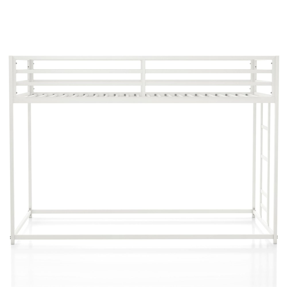 Furniture of America Saintel Iron Twin over Twin Bunk Bed in White. Picture 2