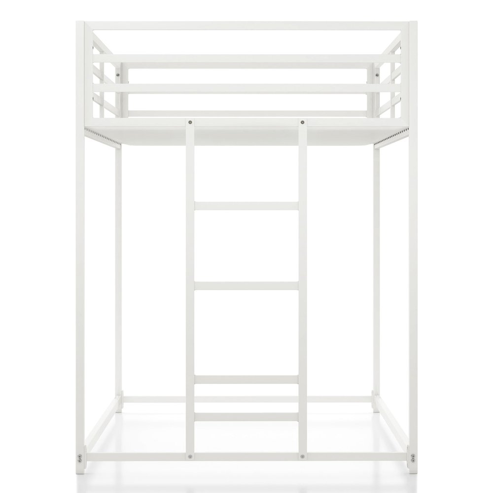 Furniture of America Saintel Iron Twin over Twin Bunk Bed in White. Picture 3