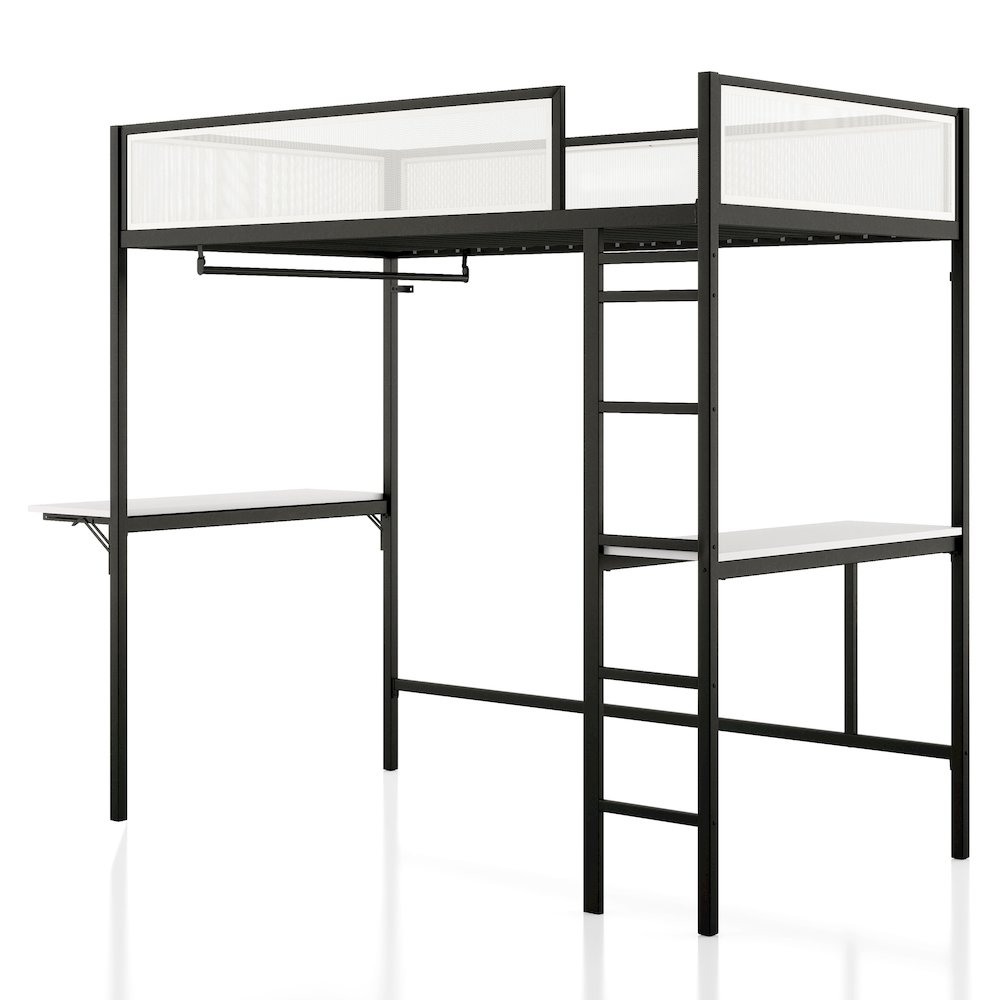 Furniture of America Dilan Bunk Bed with Workstation. Picture 1