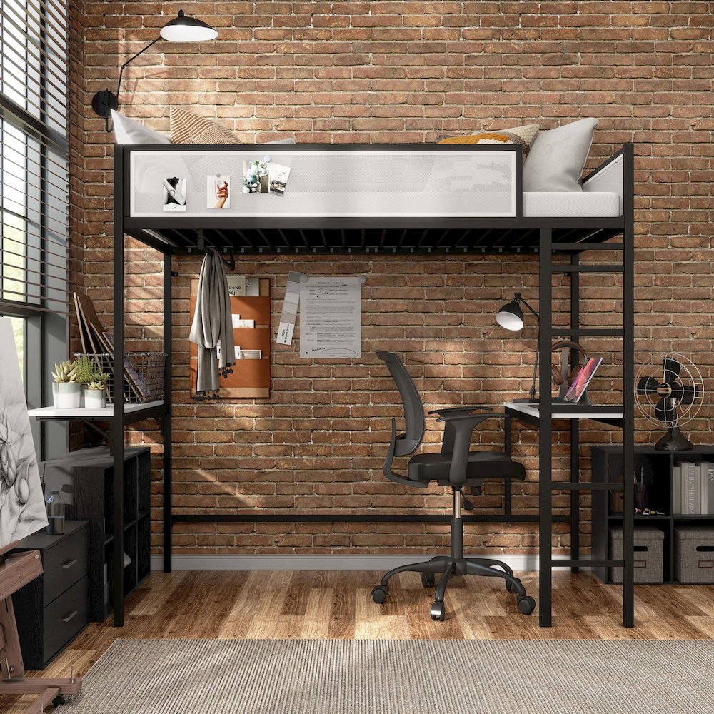 Furniture of America Dilan Bunk Bed with Workstation. Picture 5