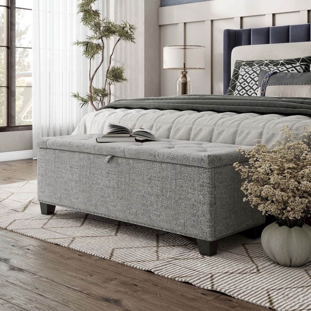 Furniture of America Ullan Storage Bench. Picture 4