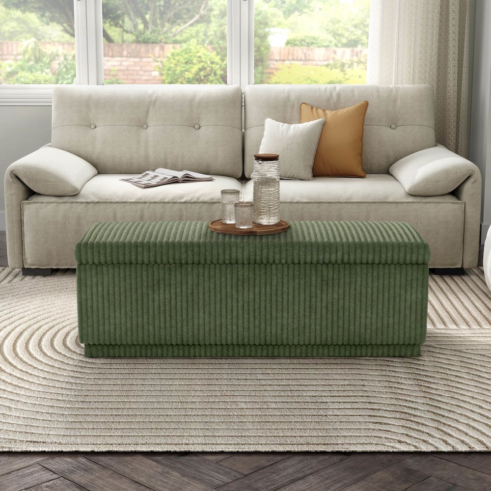Furniture of America Madin Storage Bench. Picture 4