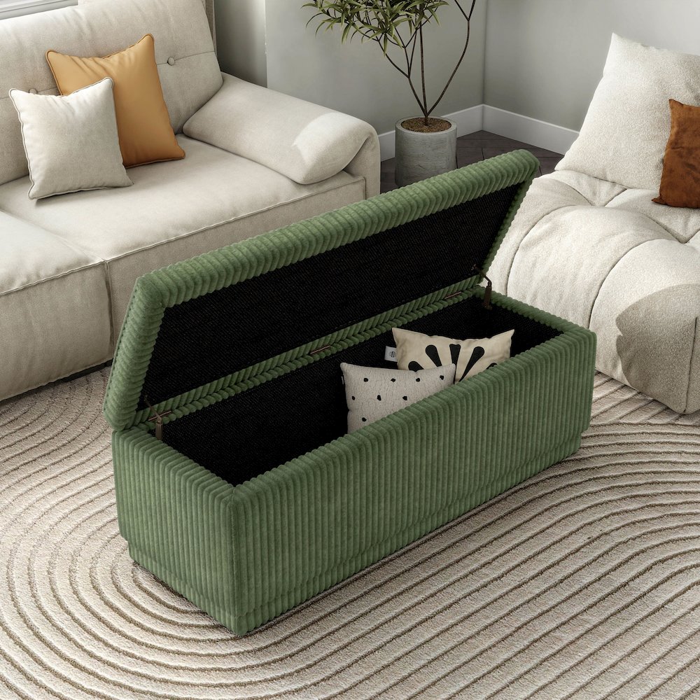 Furniture of America Madin Storage Bench. Picture 5