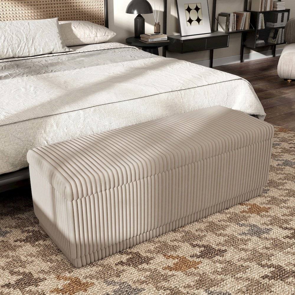 Furniture of America Madin Storage Bench. Picture 4