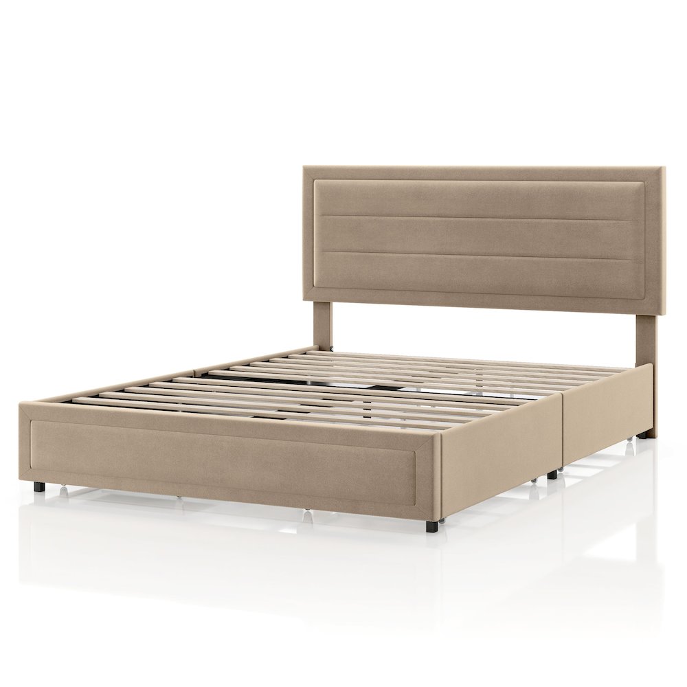 Furniture of America Ranney Bed with Side Storage. Picture 1