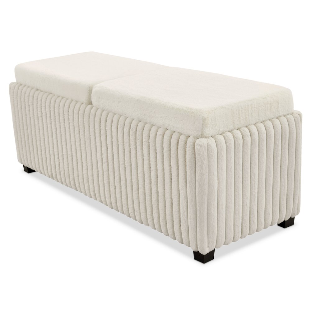 Furniture of America Benswick Storage Ottoman Bench. Picture 1