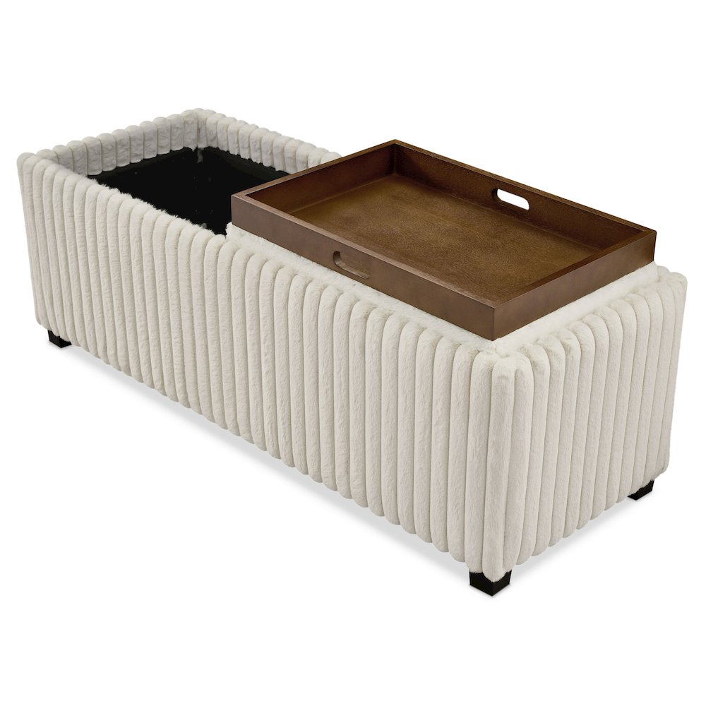 Furniture of America Benswick Storage Ottoman Bench. Picture 3