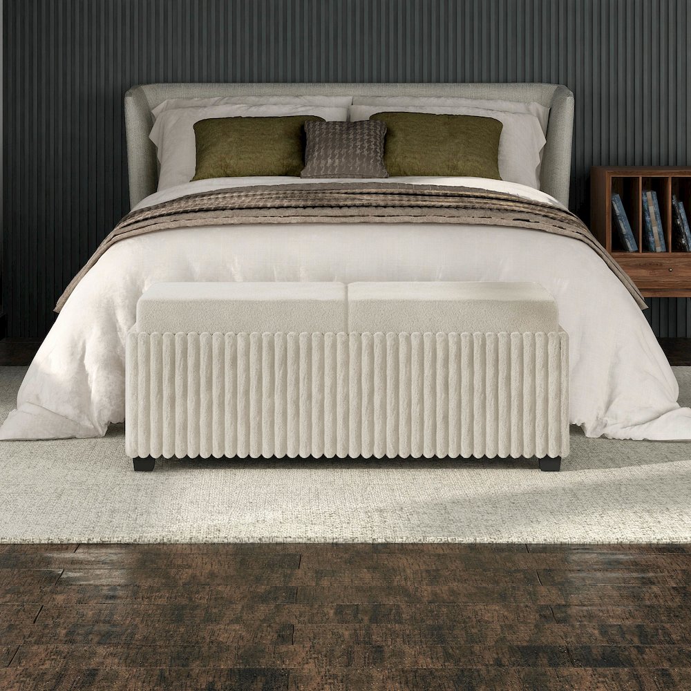 Furniture of America Benswick Storage Ottoman Bench. Picture 5