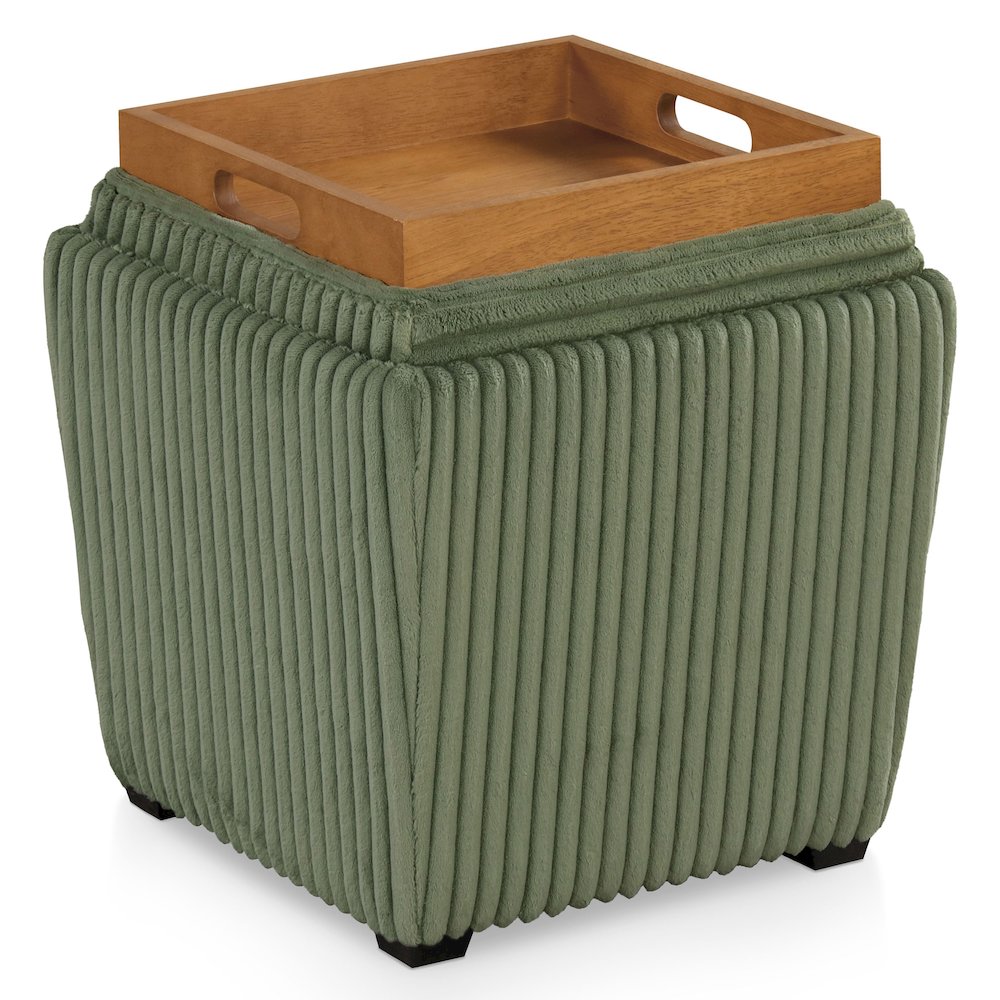 Furniture of America Danter Ottoman with Flip Top Tray. Picture 2