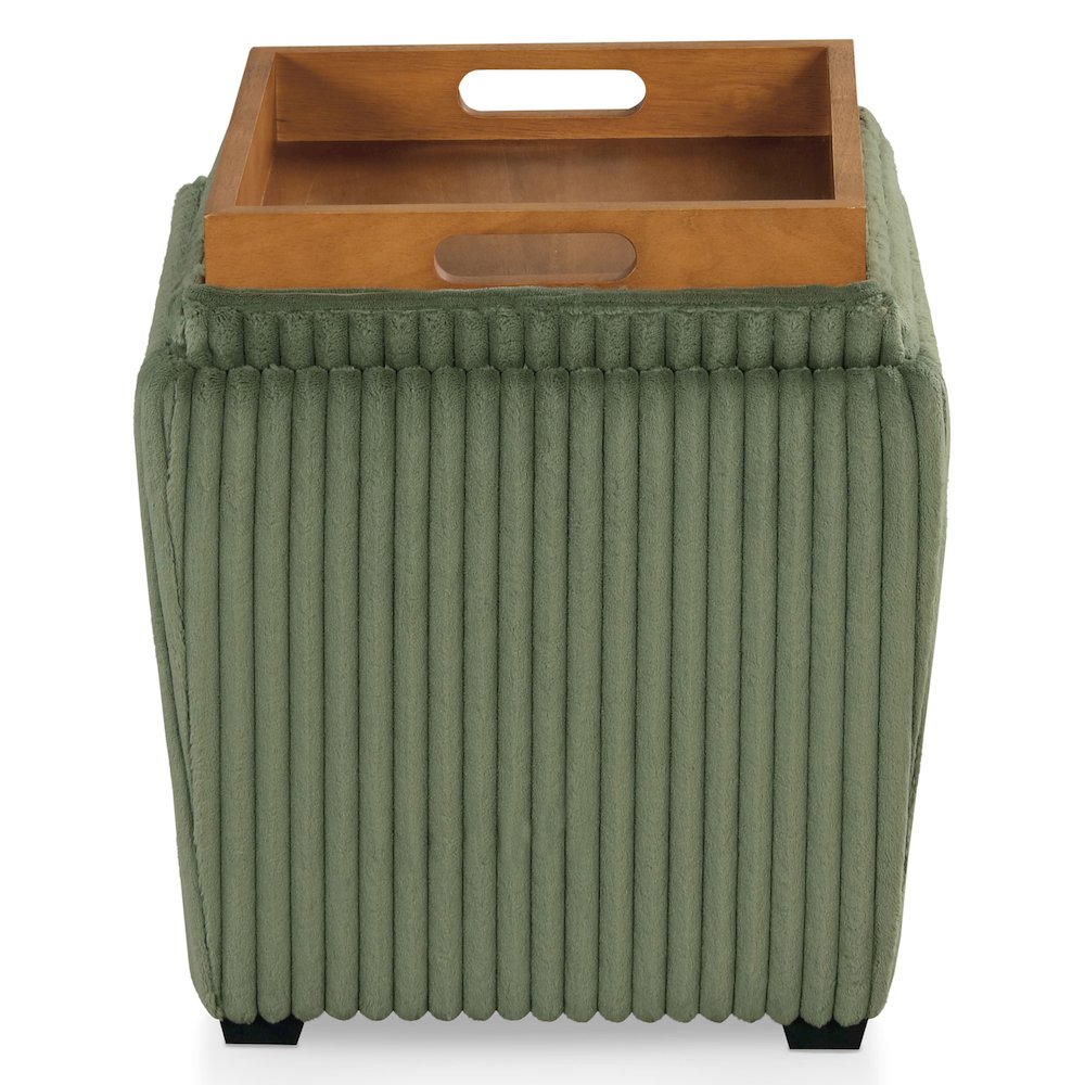 Furniture of America Danter Ottoman with Flip Top Tray. Picture 3