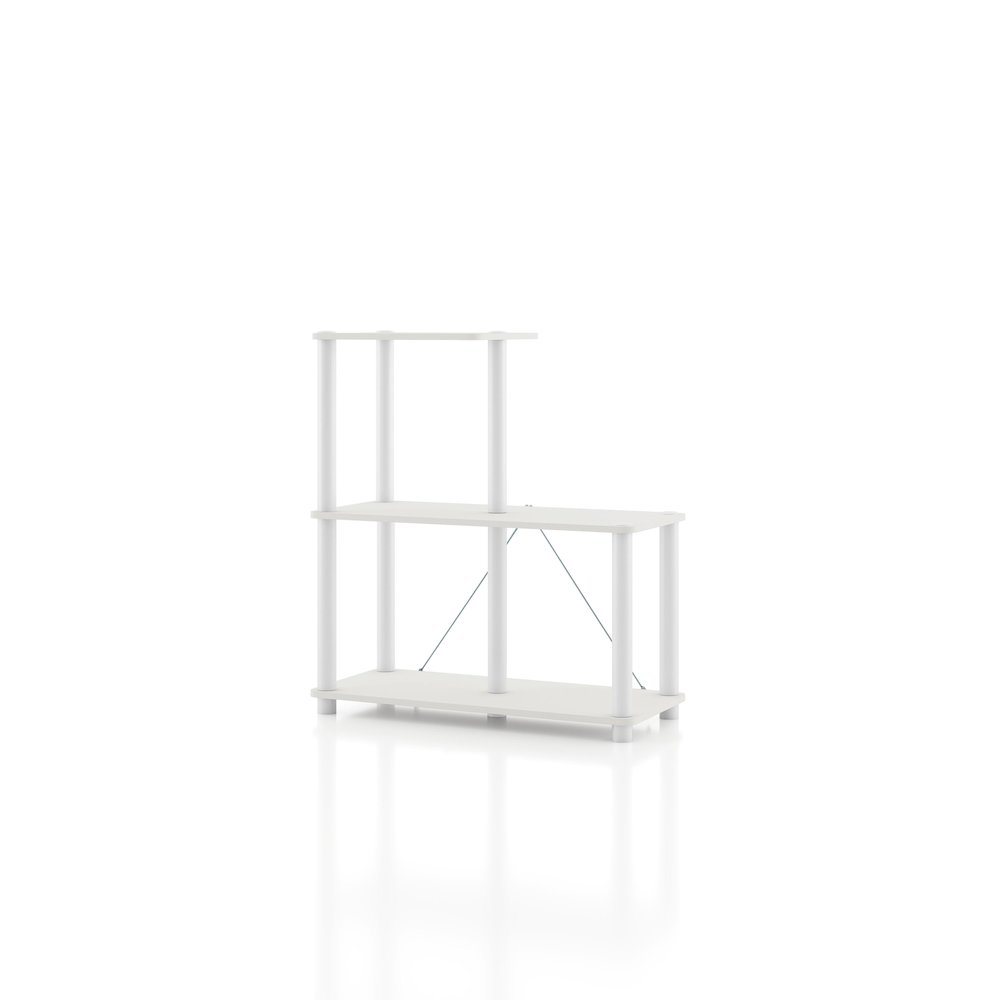 Seni 3-Cube Shelves Wood Open Bookcase. Picture 1