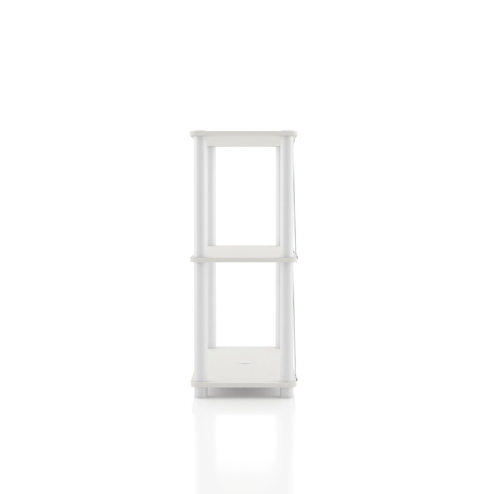 Seni 3-Tier 27-Inch Shelves Wood Open Bookcase. Picture 3