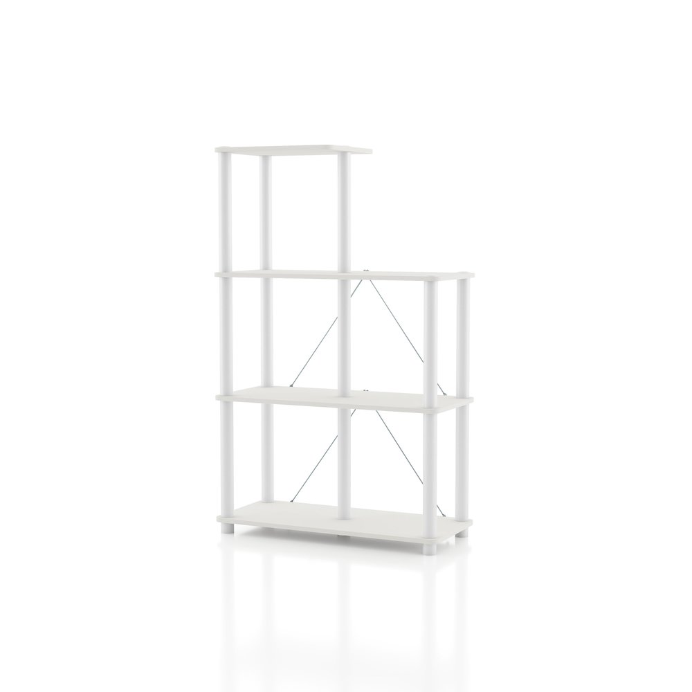 Seni 3-Tier 27-Inch Shelves Wood Open Bookcase. Picture 5