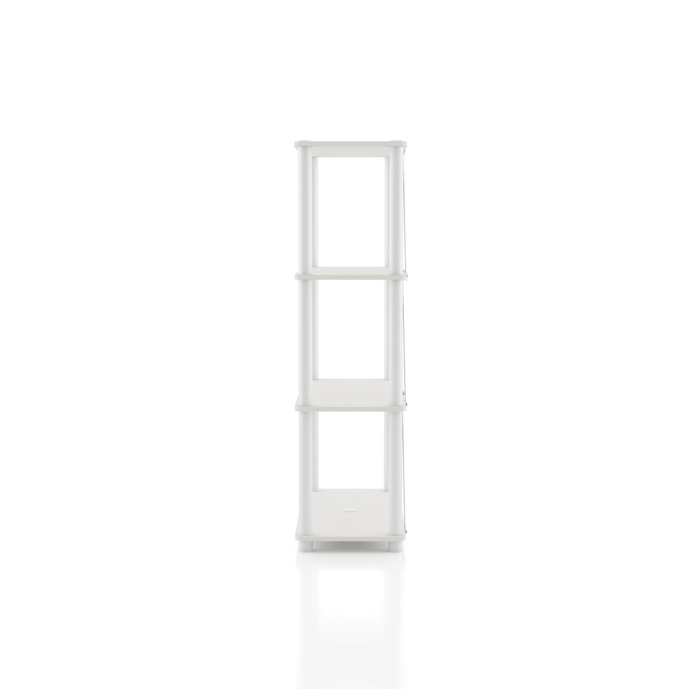 Seni 4-Tier 27-Inch Shelves Wood Open Bookcase. Picture 3