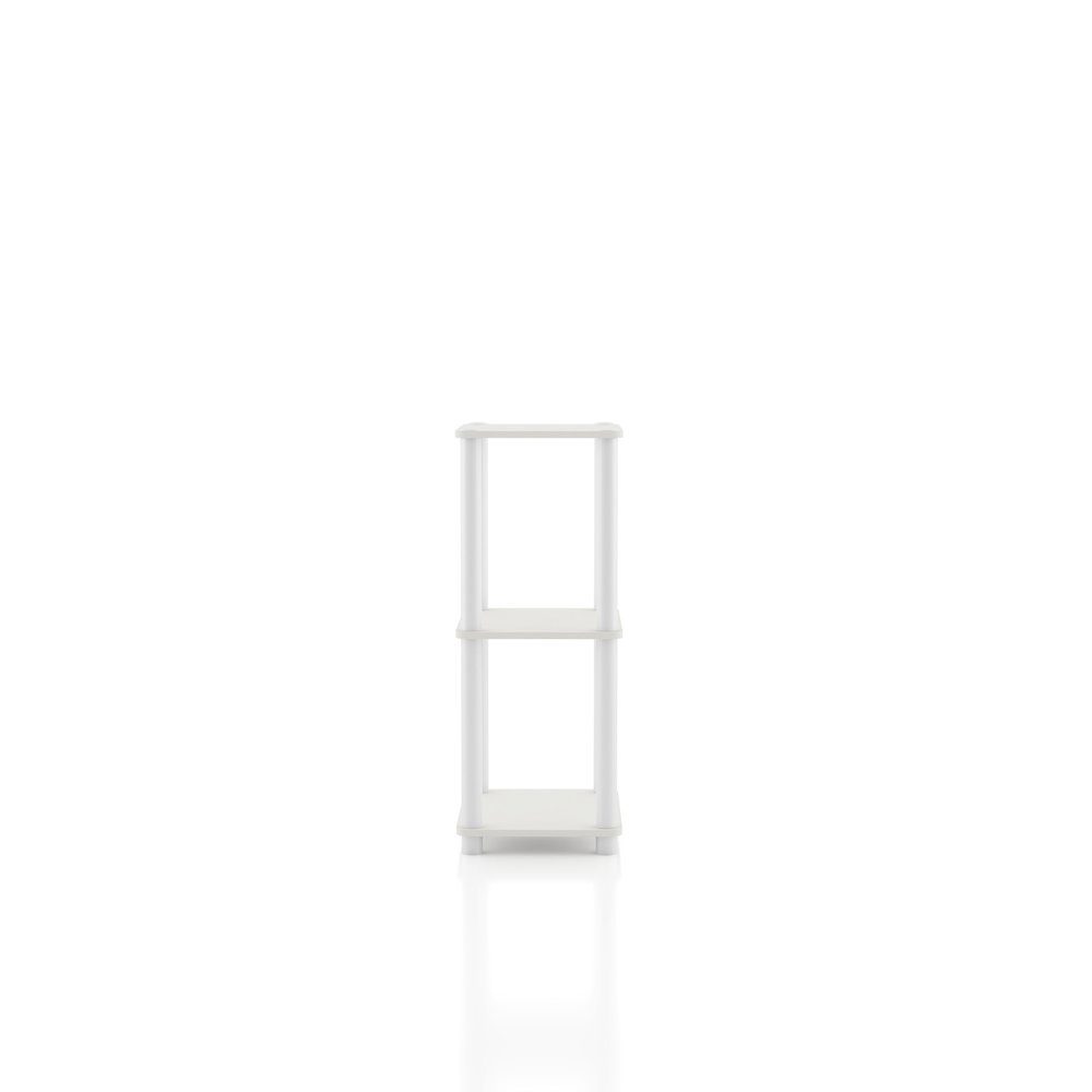 Seni 3-Tier 15-Inch Shelves Wood Open Bookcase. Picture 3