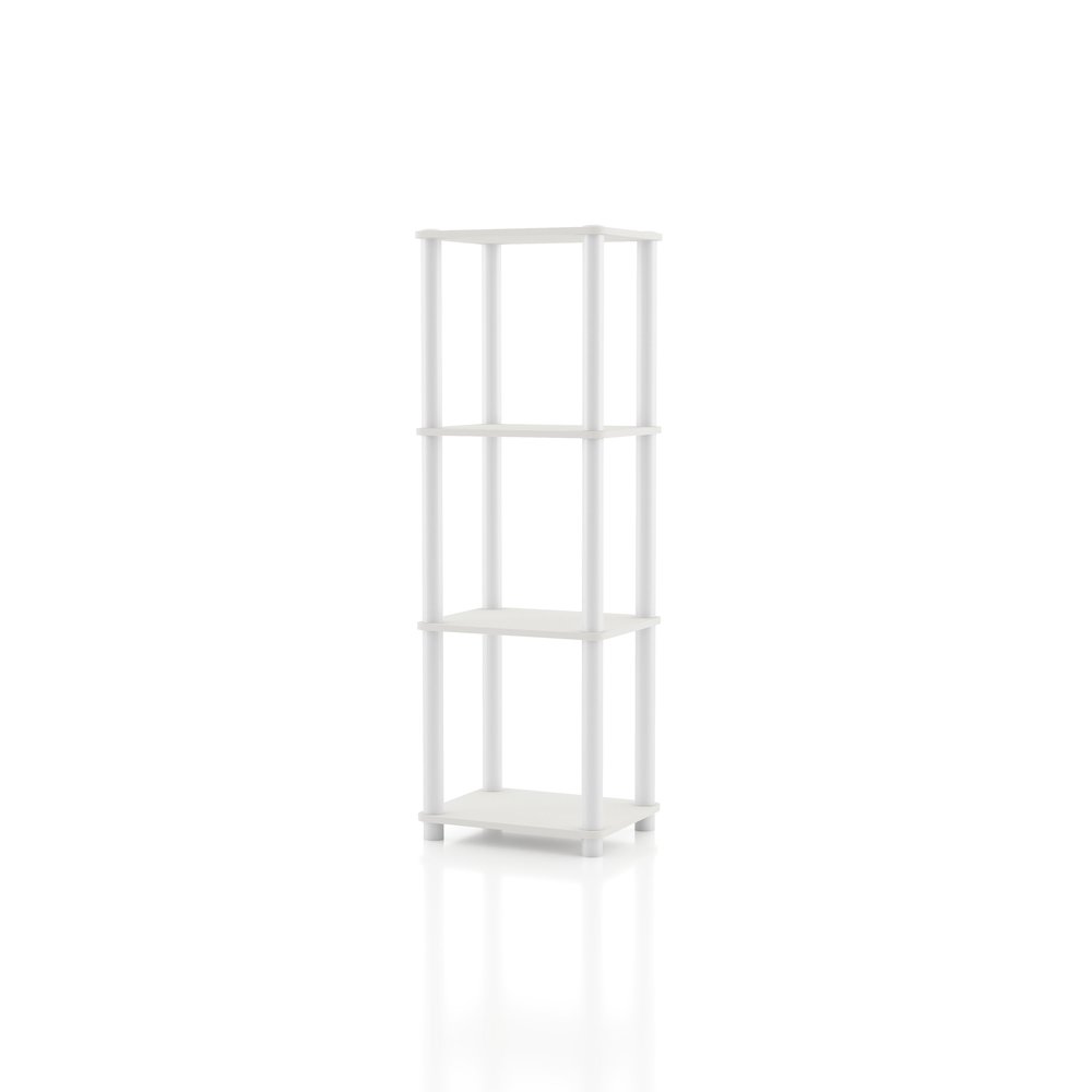 Seni 4-Tier 15-Inch Shelves Wood Open Bookcase. Picture 1