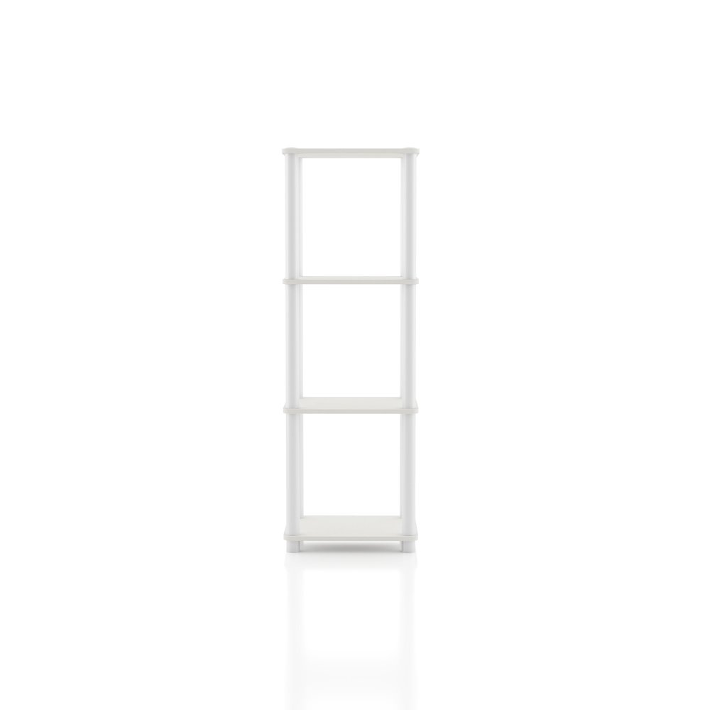 Seni 4-Tier 15-Inch Shelves Wood Open Bookcase. Picture 2