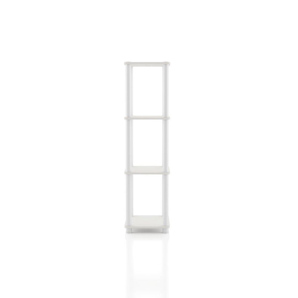 Seni 4-Tier 15-Inch Shelves Wood Open Bookcase. Picture 3