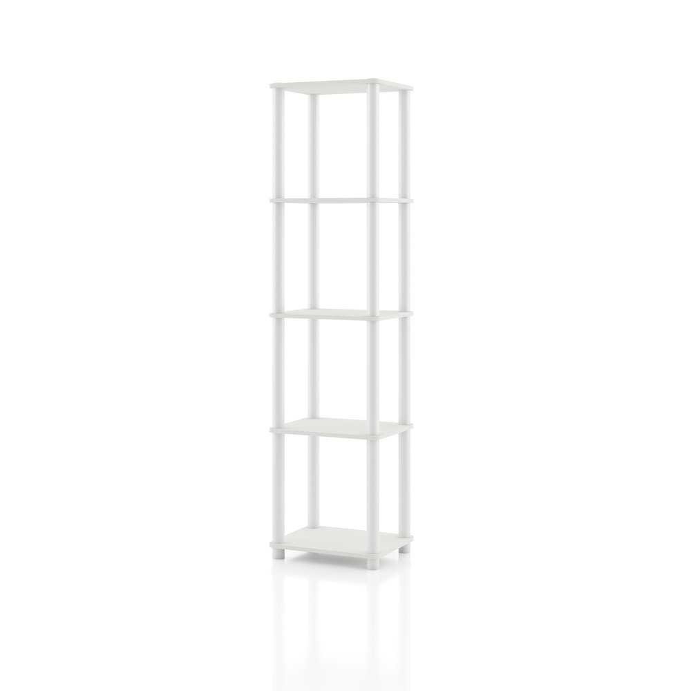 Seni 5-Tier 15-Inch Shelves Wood Open Bookcase. Picture 1