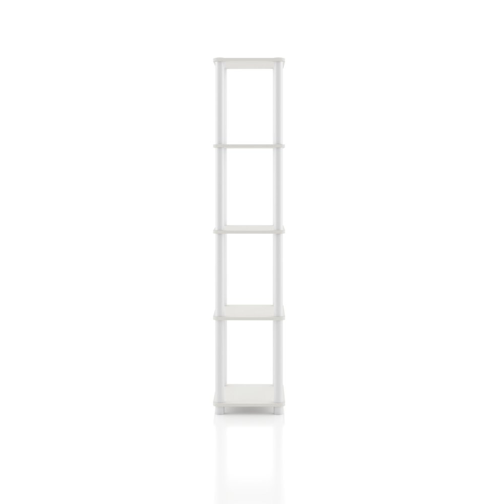 Seni 5-Tier 15-Inch Shelves Wood Open Bookcase. Picture 3