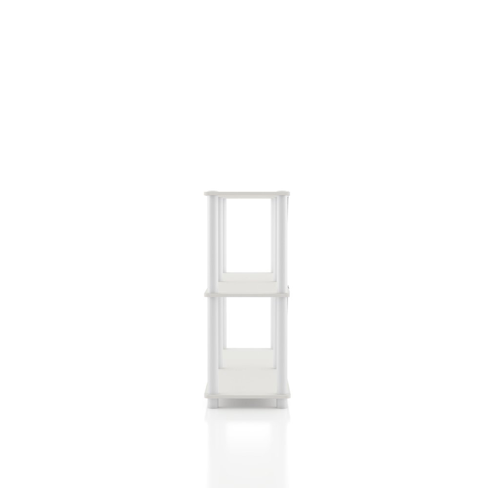 Seni 3-Tier 47-Inch Shelves Wood Open Bookcase. Picture 3