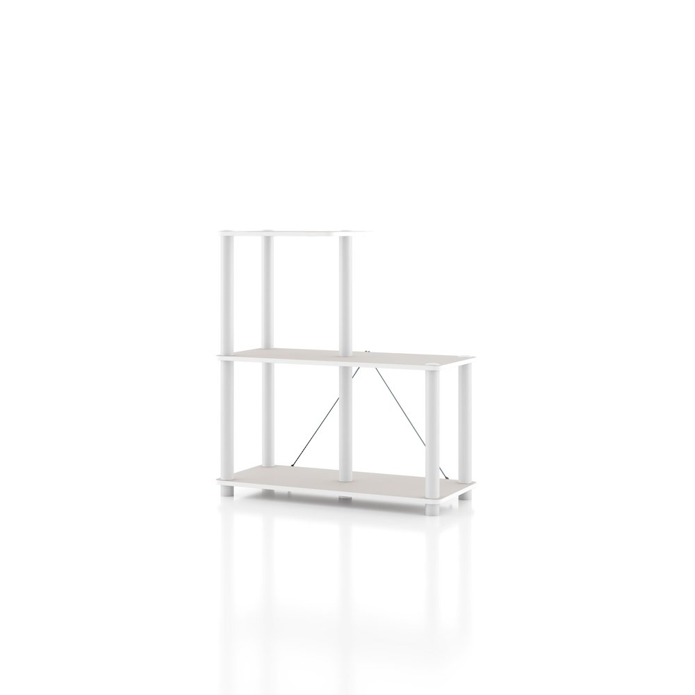 Seni 3-Cube Shelves Wood Open Bookcase. Picture 1