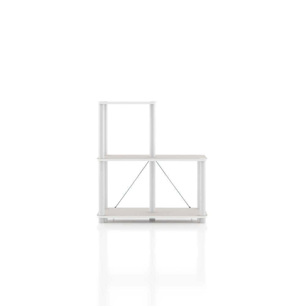 Seni 3-Cube Shelves Wood Open Bookcase. Picture 2