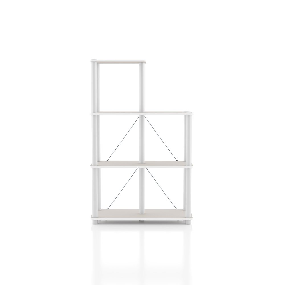 Seni 3-Tier 27-Inch Shelves Wood Open Bookcase. Picture 7
