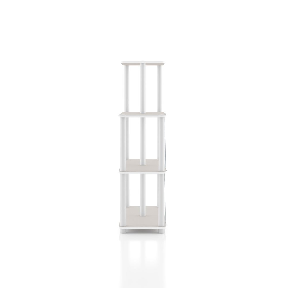 Seni 3-Tier 27-Inch Shelves Wood Open Bookcase. Picture 8
