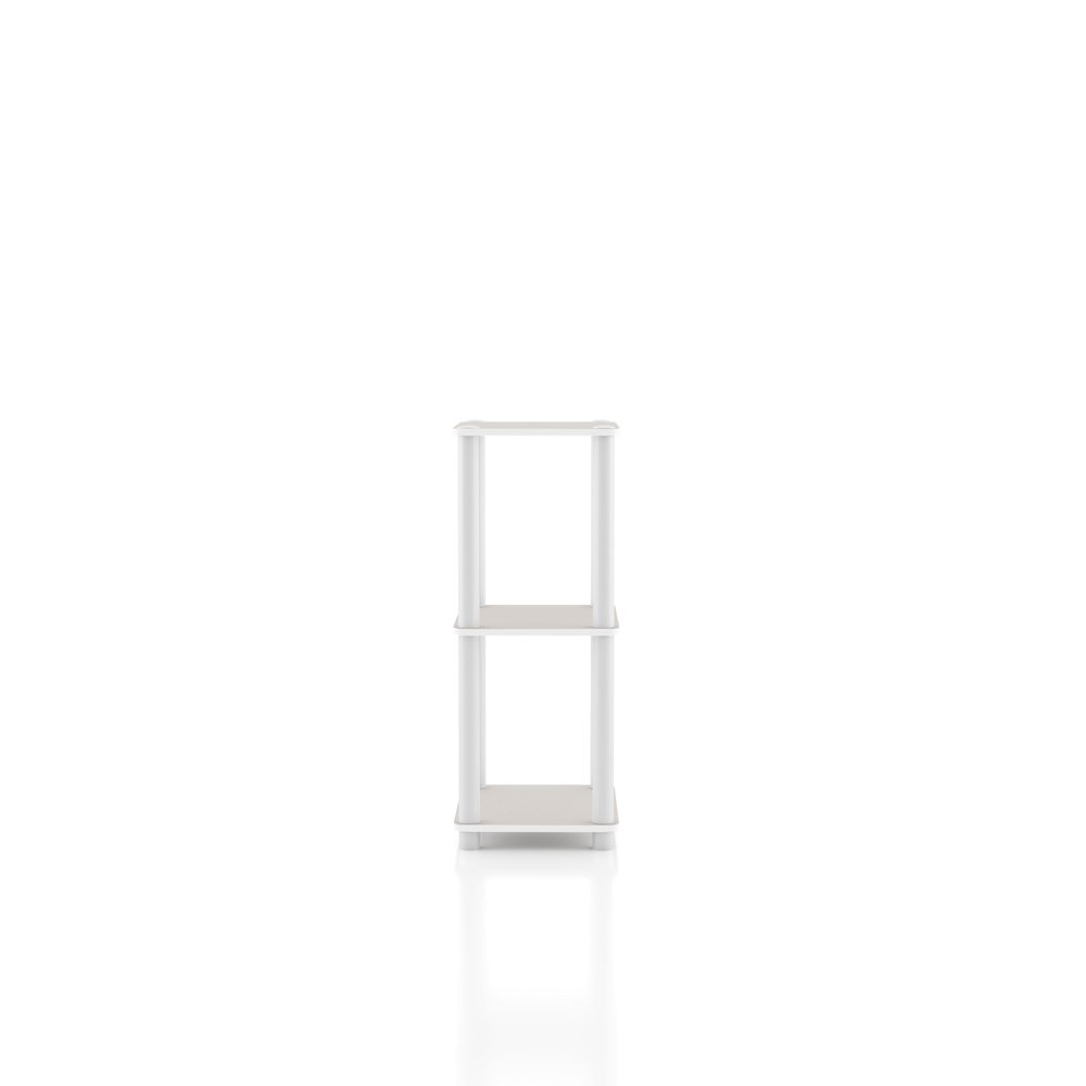 Seni 3-Tier 15-Inch Shelves Wood Open Bookcase. Picture 3