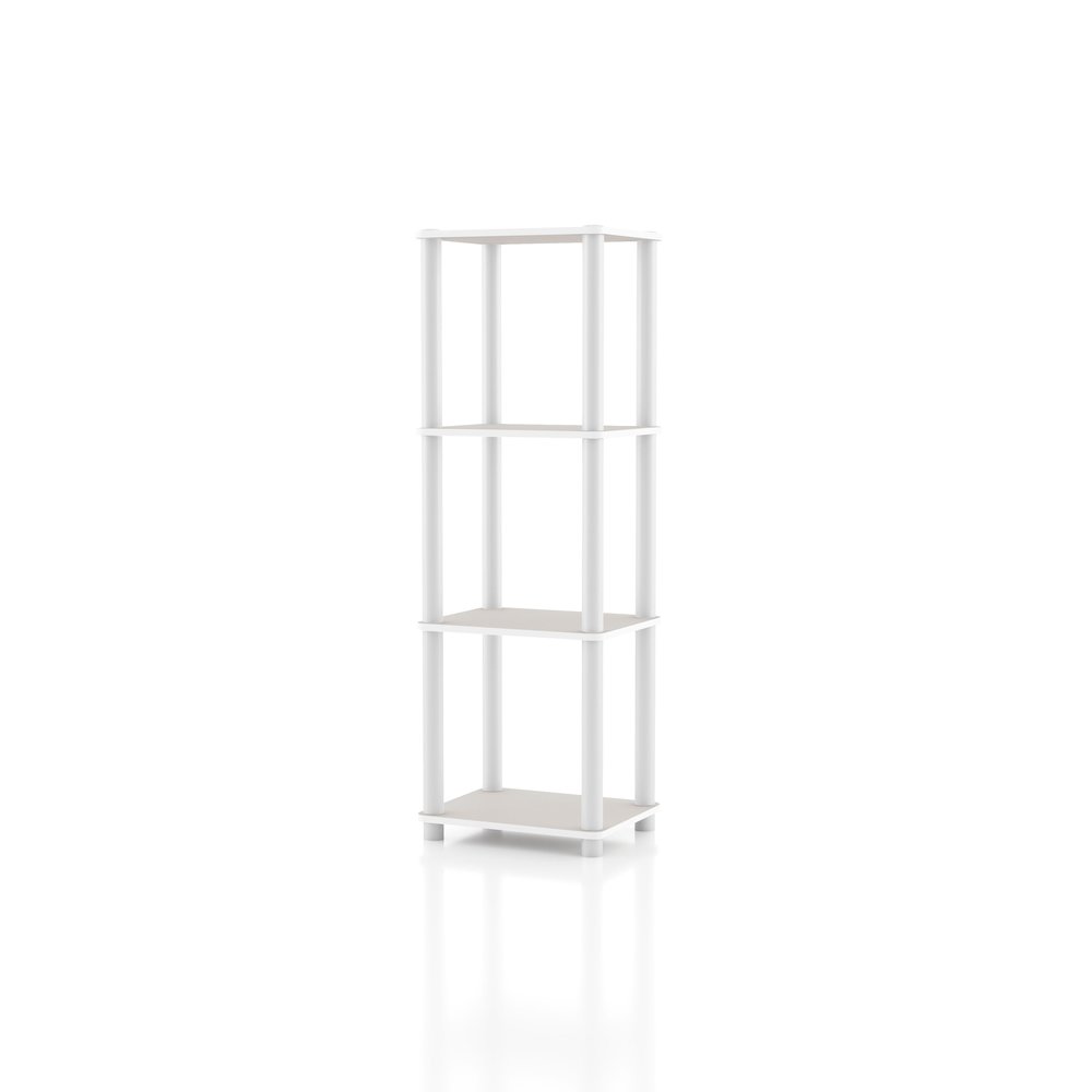 Seni 4-Tier 15-Inch Shelves Wood Open Bookcase. Picture 1
