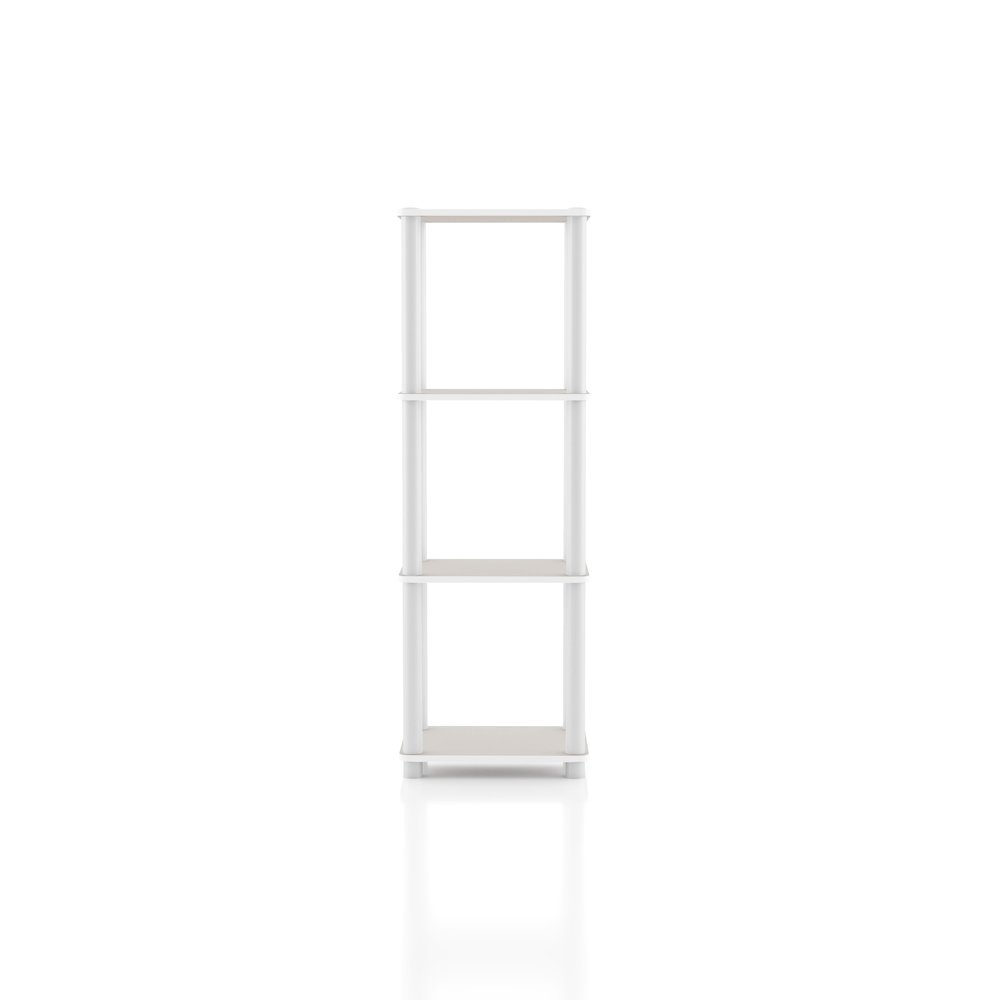 Seni 4-Tier 15-Inch Shelves Wood Open Bookcase. Picture 2