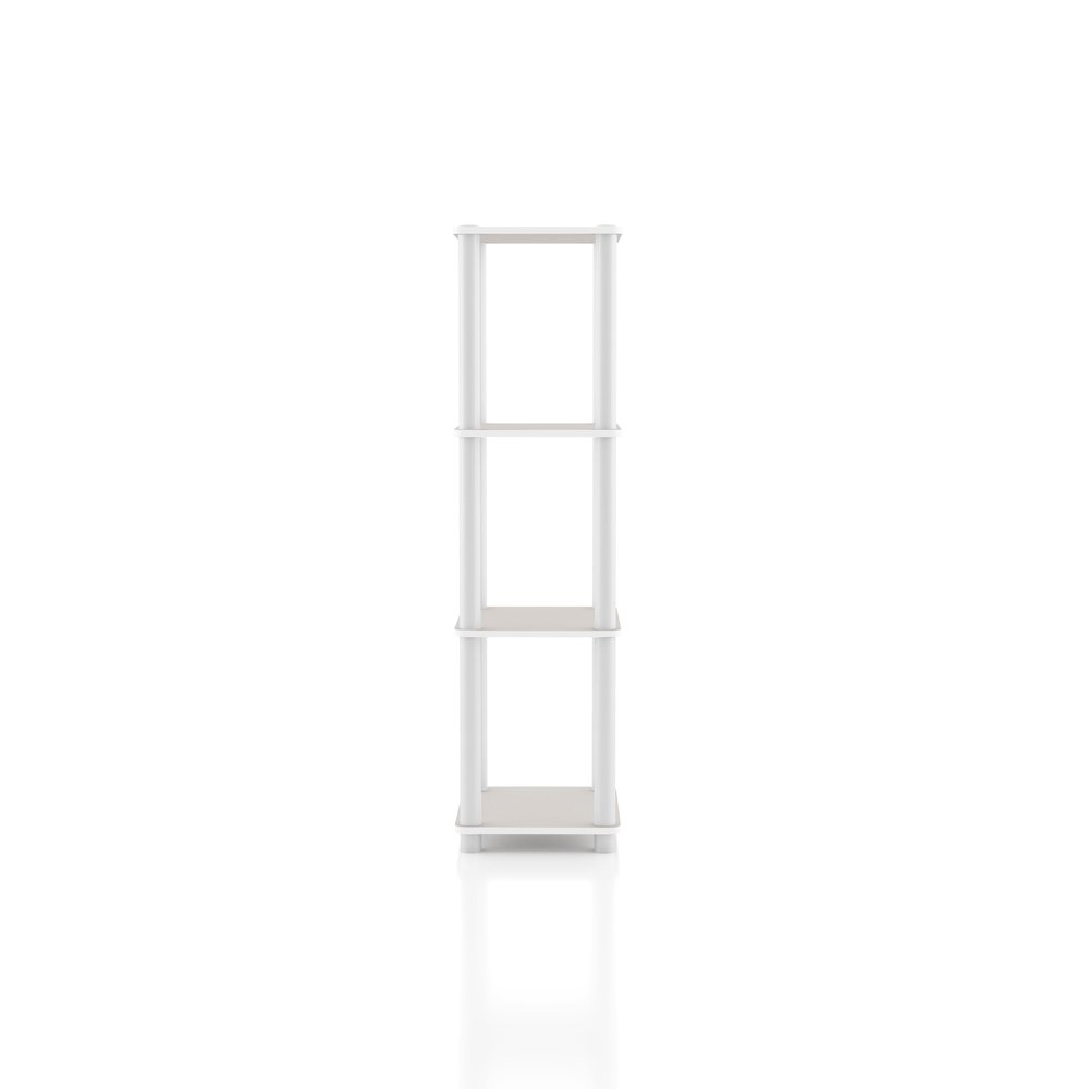 Seni 4-Tier 15-Inch Shelves Wood Open Bookcase. Picture 3