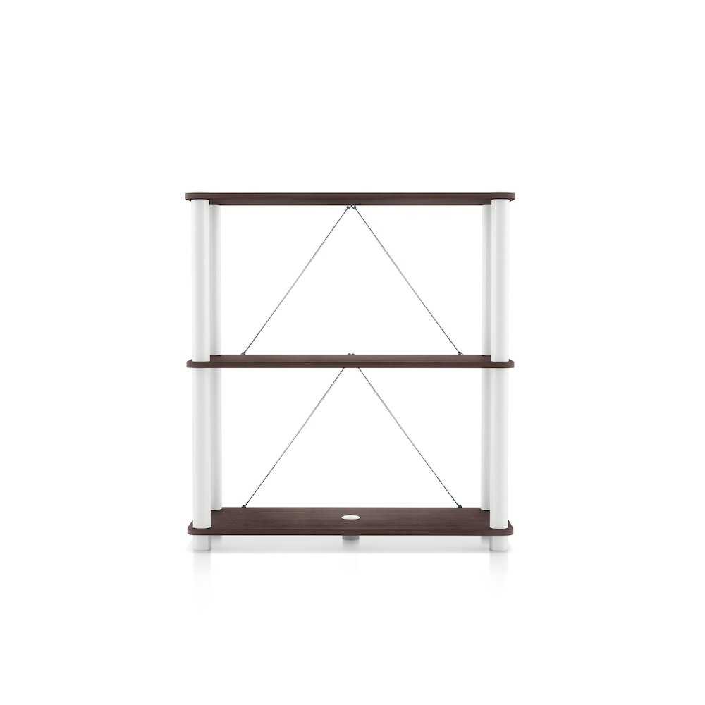 Seni 3-Tier 27-Inch Shelves Wood Open Bookcase. Picture 2