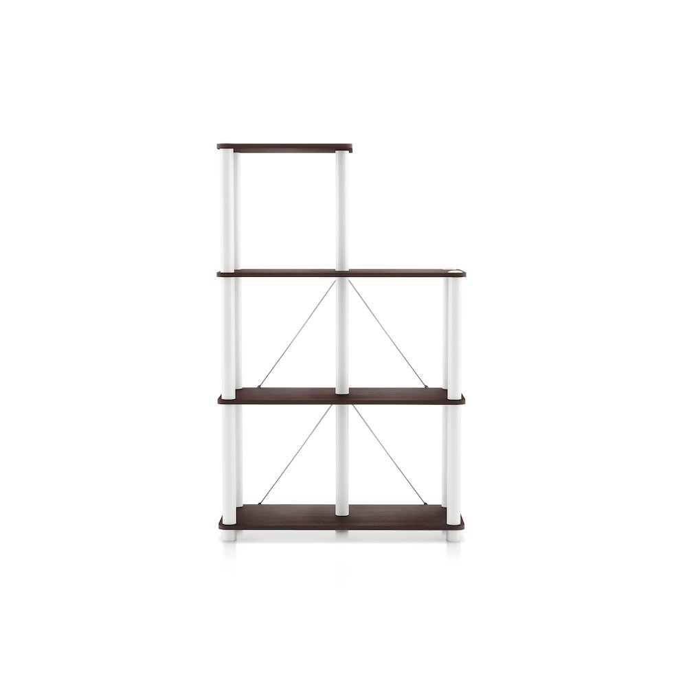 Seni 3-Tier 27-Inch Shelves Wood Open Bookcase. Picture 8