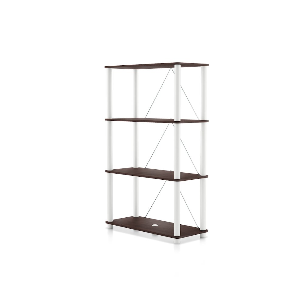 Seni 4-Tier 27-Inch Shelves Wood Open Bookcase. Picture 1
