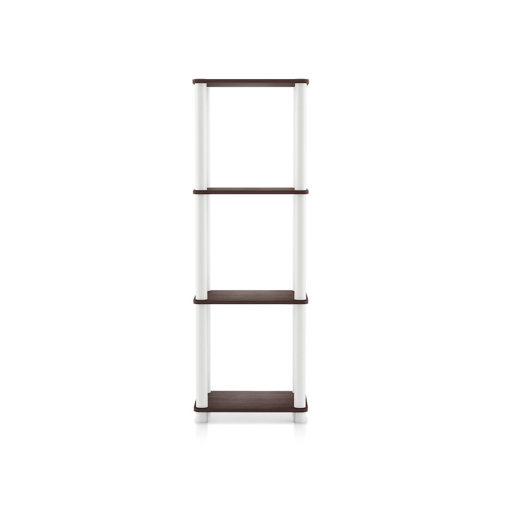 Seni 4-Tier 15-Inch Shelves Wood Open Bookcase. Picture 2