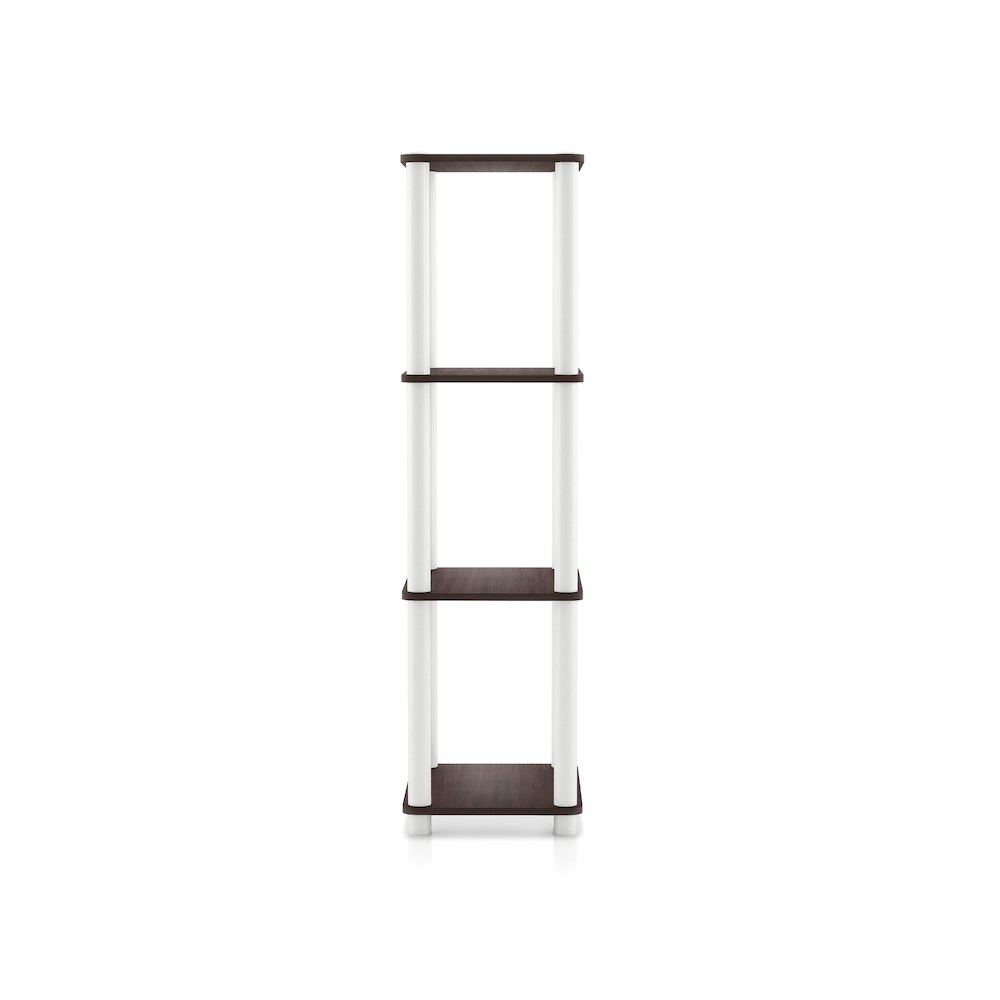 Seni 4-Tier 15-Inch Shelves Wood Open Bookcase. Picture 3